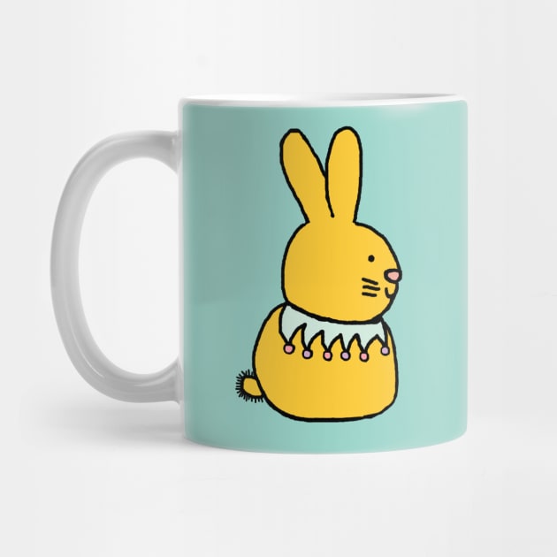 Yellow Easter Bunny by ellenhenryart